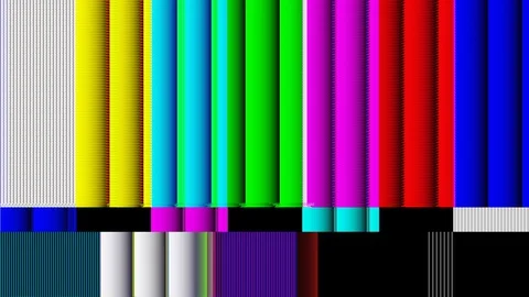 Glitchy Test Pattern 02 Vídeos de archivo 129502727