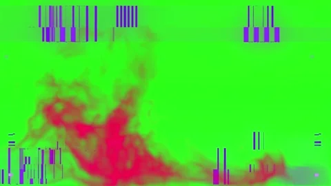 Glitchy video distortion with pink Stock Footage 337449999