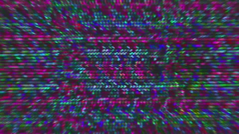 Glitchy vintage nostalgic psychedelic communication breakdown background. Stock Footage 184626786
