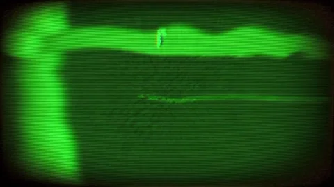 Glitchy Vintage TV Test Pattern Animation Stock Footage 305387217