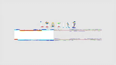 Glittch loading bar animation. Stock Footage 240815177