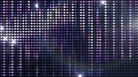 Glitter Back heart line Blue Flash 4k Stock Footage 102649077