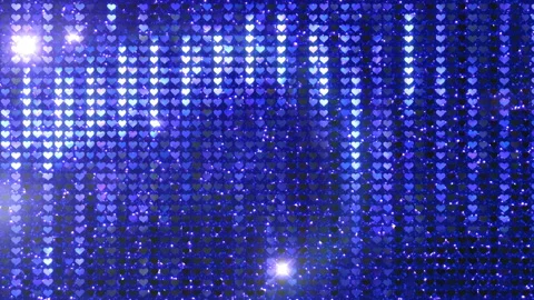 Glitter Back heart line Blue2 Flash 4k Vídeos de archivo 102653207