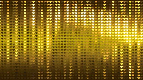 Glitter Back heart line Gold1 4k Stock Footage 102619025