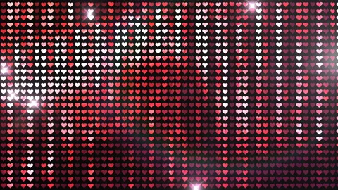 Glitter Back heart line Red Flash 4k Vídeos de archivo 102661588