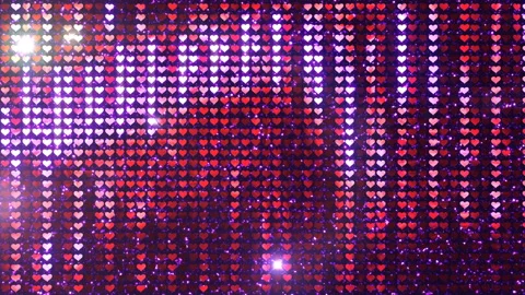 Glitter Back heart line Red3 Flash 4k Видео 102665250