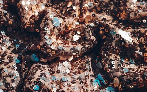 Glitter background. Fabric texture with spangles. Background sequin. Glitter  Stock Photos