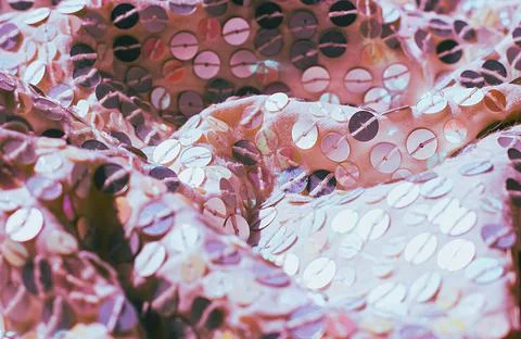 Glitter background. Fabric texture with spangles. Background sequin. Glitter  Stock Photos