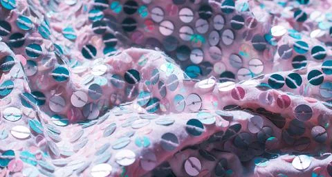 Glitter background. Fabric texture with spangles. Background sequin. Glitter  Stock Photos