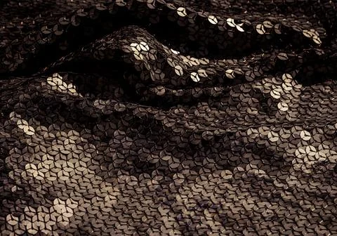 Glitter background. Fabric texture with spangles. Background sequin. Glitter  Stock Photos