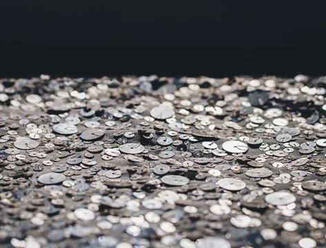 Glitter background. Fabric texture with spangles. Background sequin. Glitter  Stock Photos