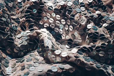 Glitter background. Fabric texture with spangles. Background sequin. Glitter  Stock Photos