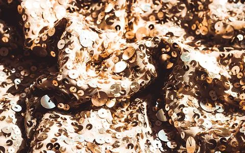 Glitter background. Fabric texture with spangles. Background sequin. Glitter  Stock Photos