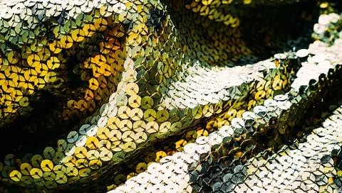 Glitter background. Fabric texture with spangles. Background sequin. Glitter  Foto stock