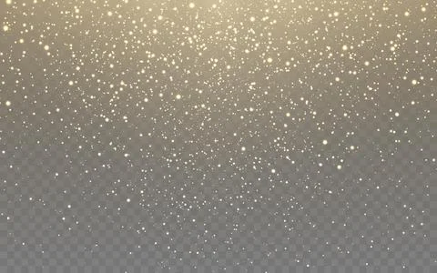 Glitter background. Falling glowing particles. Luxury greeting card. Magic Illustrazione stock