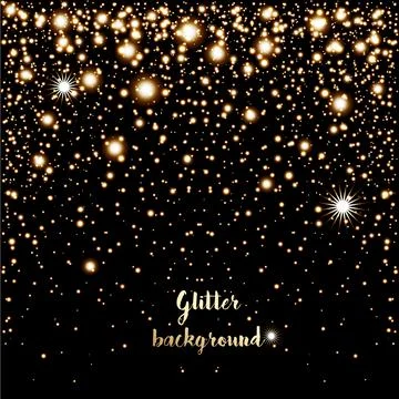 Glitter background with glowing lights Stock Illustration