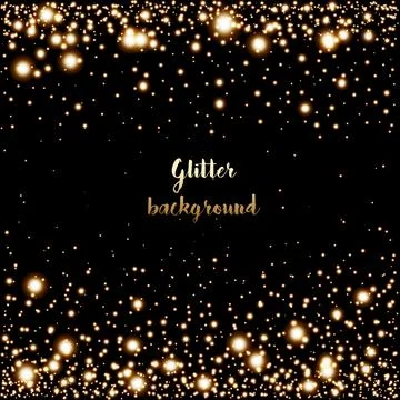 Glitter background with glowing lights Stock Illustration