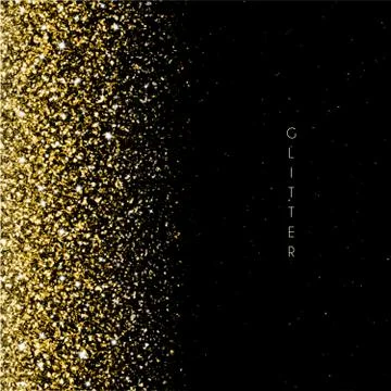 Glitter Background with gold texture and sparkles Stock Illustration