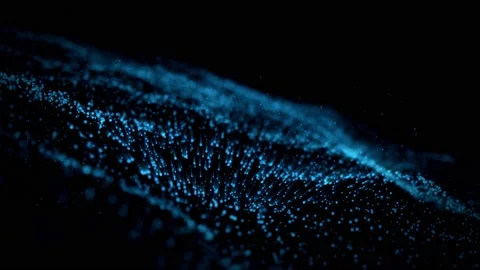 Glitter blue particles for abstract background animation Stock Footage 235696333