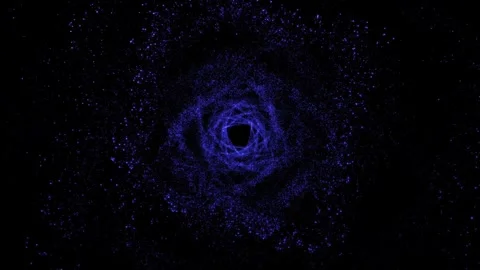 Glitter blue particles tunnel motion background Stock Footage 259037041