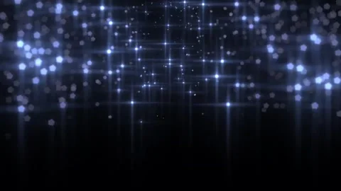 Glitter Blue Stars Particles Array Animation Background Stock Footage 279849985