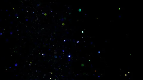 Glitter Bokeh on Black Background Stock Footage 27806817