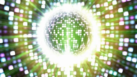Glitter Bokeh  Lights Sphere Spinning Motion Background Stock Footage 274372452
