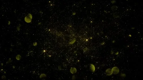 Glitter Bokeh Overlay Effect with Sparkling Dust on Black Background Stock Footage 319790683