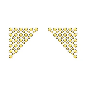 Glitter border Stock Illustration