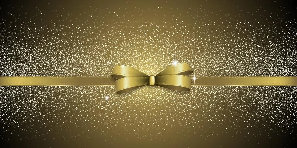 Glitter bow background Stock Illustration