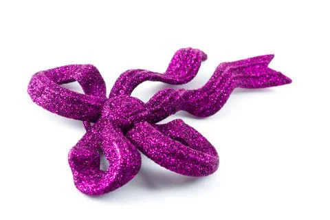 Glitter bow Stock Photos