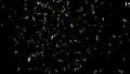Glitter cannon gold silver composite overlay element HD Footage