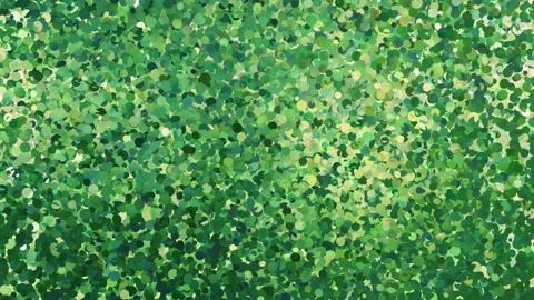 Glitter Circle Frame 3 Ac Green Small 4k Stock Footage 104758871