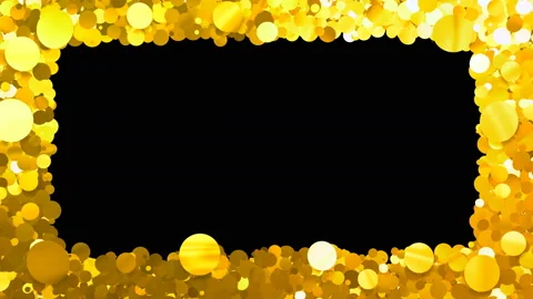 Glitter Circle Frame 3 Bc Gold 4k 스톡 동영상 104759444