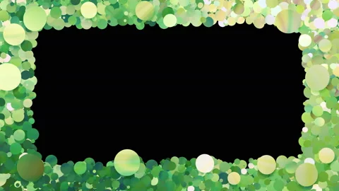 Glitter Circle Frame 3 Bc Green 4k Видео 104759791