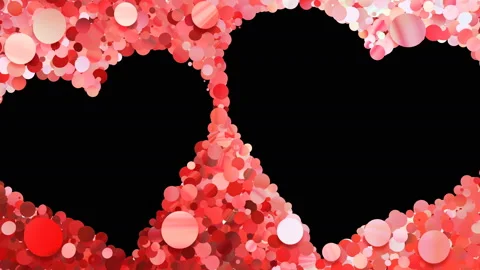 Glitter Circle Frame 3 Wc Red 4k Видео 104746267