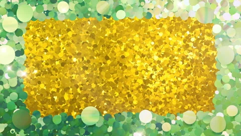 Glitter Circle Frame 4 Bc Green Flash 4k Video stock 104948851