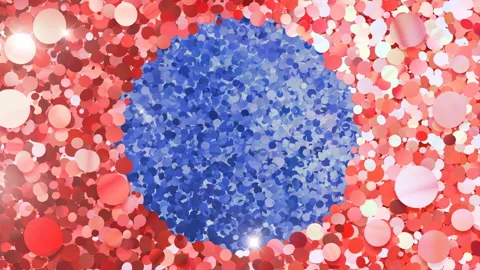 Glitter Circle Frame 4 Cc Red Flash 4k Vídeos de archivo 104927276