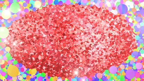 Glitter Circle Frame 4 Dc Colorful Flash 4k Vídeos de archivo 104928372