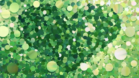 Glitter Circle Frame 5 Hc Green 4k Stock Footage 106048137