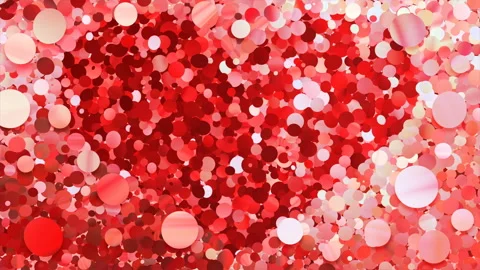 Glitter Circle Frame 5 Hc Red 4k Vídeos de archivo 106048834