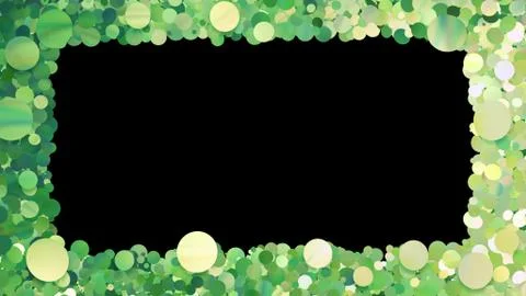 Glitter Circle Frame background 3D illustration 3 Bc Green00 Illustrazione stock