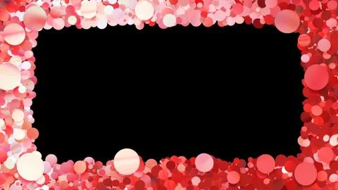 Glitter Circle Frame background 3D illustration 3 Bc Red05 Stock Illustration