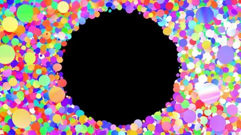 Glitter Circle Frame background 3D illustration 3 Cc Colorful00 Illustrazione stock