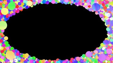 Glitter Circle Frame background 3D illustration 3 Dc Colorful00 스톡 일러스트