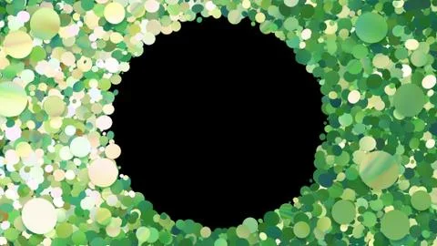 Glitter Circle Frame background 3D illustration 3 Cc Green05 Illustrazione stock