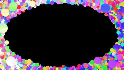 Glitter Circle Frame background 3D illustration 3 Dc Colorful05 Illustrazione stock