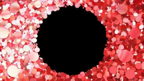 Glitter Circle Frame background 3D illustration 3 Cc Red05 Illustrazione stock