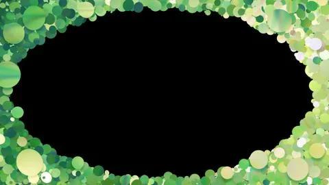 Glitter Circle Frame background 3D illustration 3 Dc Green00 스톡 일러스트