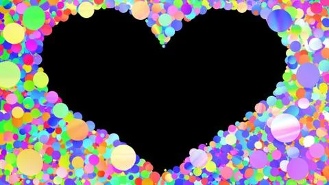 Glitter Circle Frame background 3D illustration 3 Hc Colorful00 Illustrazione stock